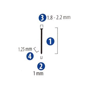 RED HIT F15 Havalı Çivi Çakma Tabancası Başlı Çivisi 15 mm 1 Paket