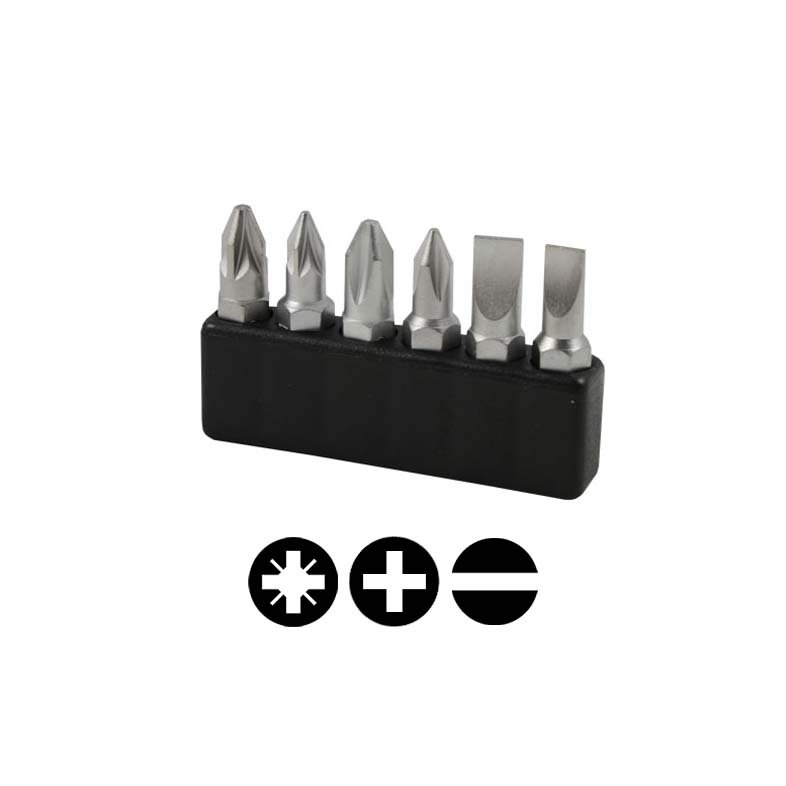 Narex 857400 1/4'' 30 mm Düz Yıldız Bits Uç Seti 6 Parça