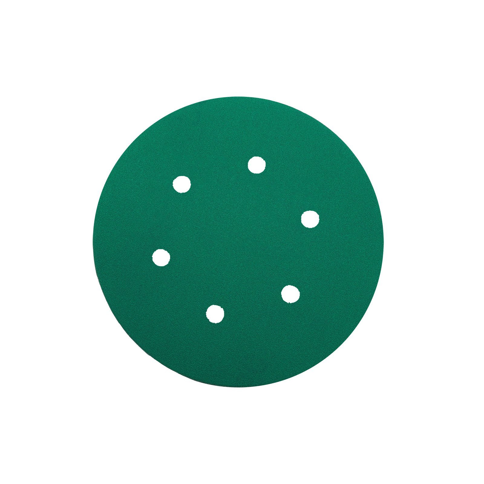 Yeşil Esnek Cırtlı Disk Zımpara 150 mm 6 Delikli 60 Kum
