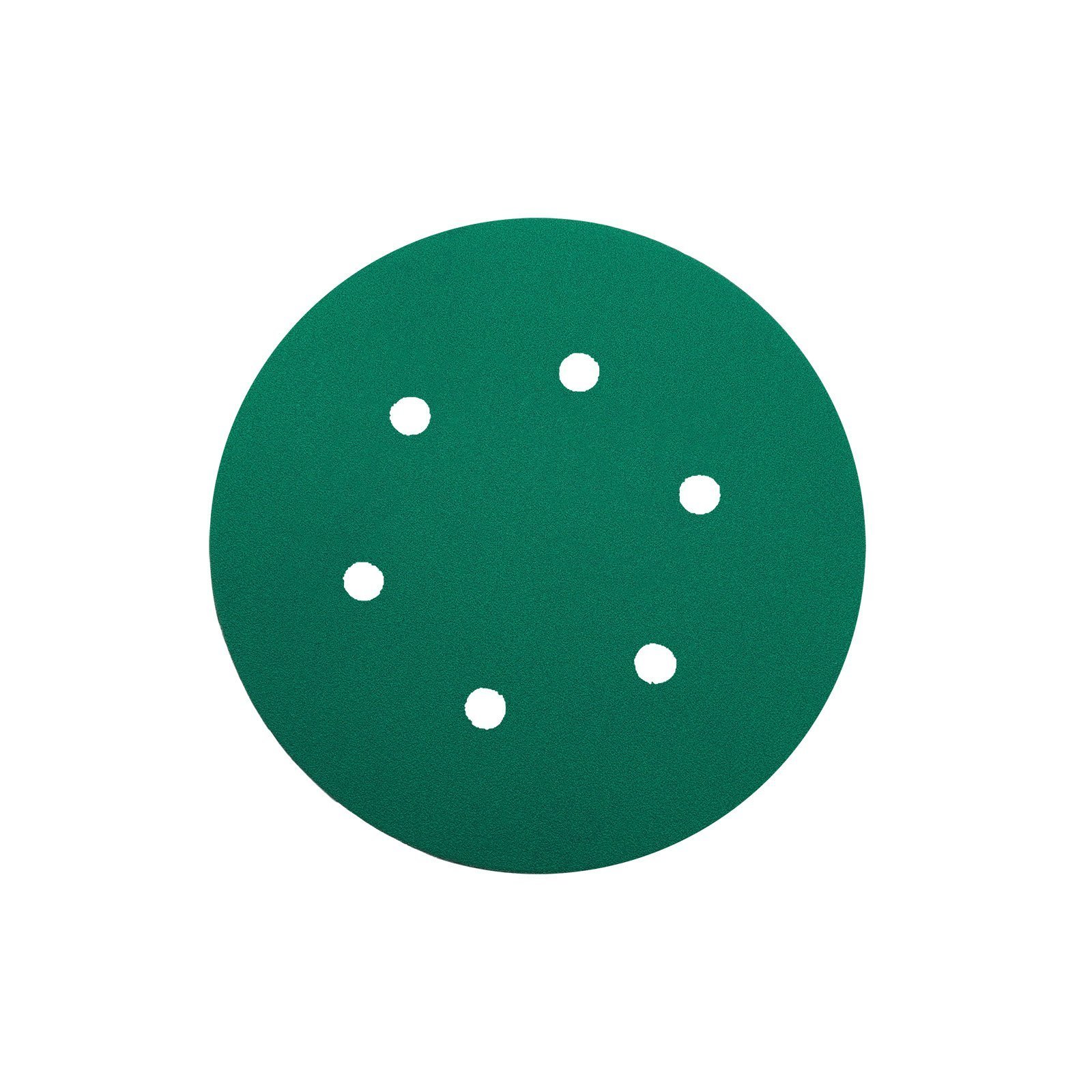 Yeşil Esnek Cırtlı Disk Zımpara 150 mm 6 Delikli 240 Kum