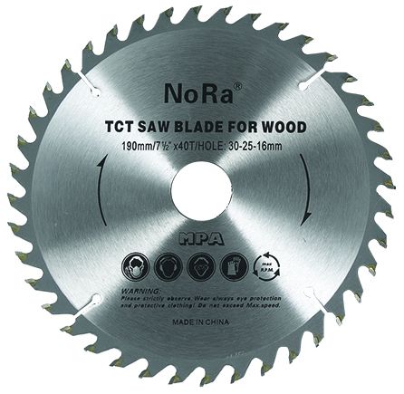 NORA KN-11011 Elmas Daire Ağaç Testere Ölçü 250-30 Diş 60