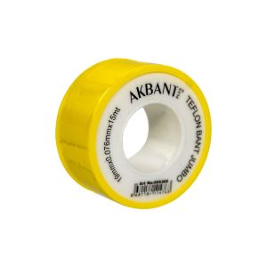 Akbant 505305 Jumbo Geniş Teflon Bant 19mm x 0.076mm x 15mt