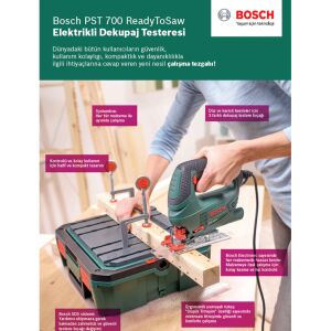 Bosch PST 700 E Dekupaj Testere S-Boxx Çantalı Set