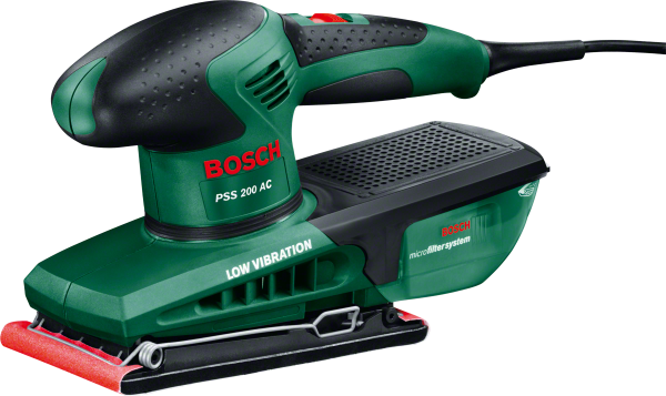 Bosch PSS 200 AC Titreşimli Zımpara Makinası 92x188mm