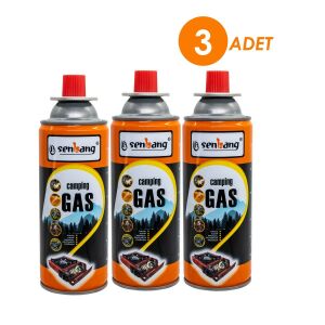 6139X3 Senbang Kamp Ocak Gazı Valfli Kartuş 227gr (3 Adet)