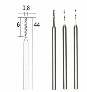 Proxxon 28852 HSS Matkap Ucu Seti 0.8 mm 3'lü