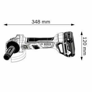 Bosch GWS 180-LI 18V 4.0Ah Tek Akülü Avuç Taşlama 125 mm