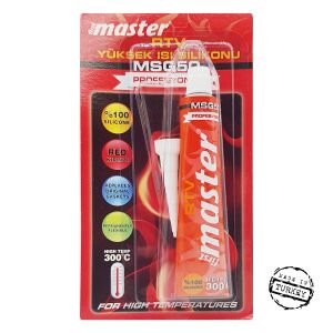 MASTER Kırmızı RTV Yüksek Isı Silikonu Tüp 50 ml