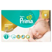 Prima Bebek Bezi Premium Care 1 Beden Yenidoğan Jumbo Paket 108 Adet