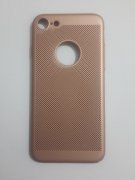 iPhone 7 Delikli Rubber Kapak Kılıf - Rose Golde