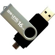 Hi-Level OTG Smart 16 GB Usb Bellek (HLV-USB20/16 GB) - Siyah
