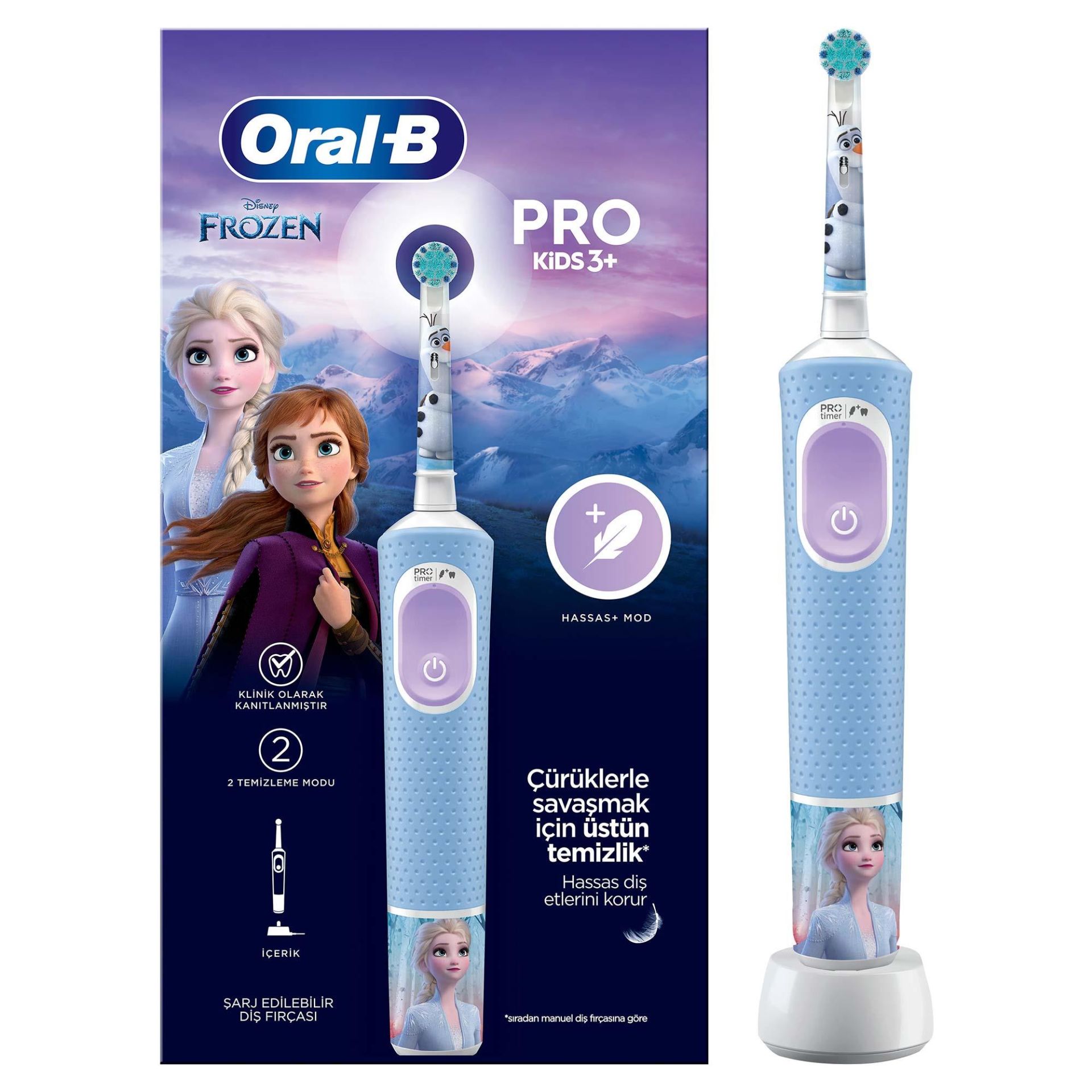 Oral-B Vitality Pro Frozen Özel Seri Çocuklar İçin Şarj Edilebilir Diş Fırçası