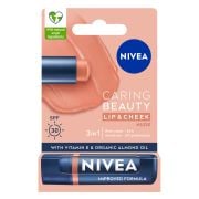 Nivea Renkli Dudak Bakım Kremi Mercan 4,8 g SPF30 Doğal E Vitamini Dudak ve Yanaklar İçin