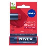 Nivea Renkli Dudak Bakım Kremi Kırmızı 4,8 g SPF30 E Vitamini Dudak ve Yanaklar İçin