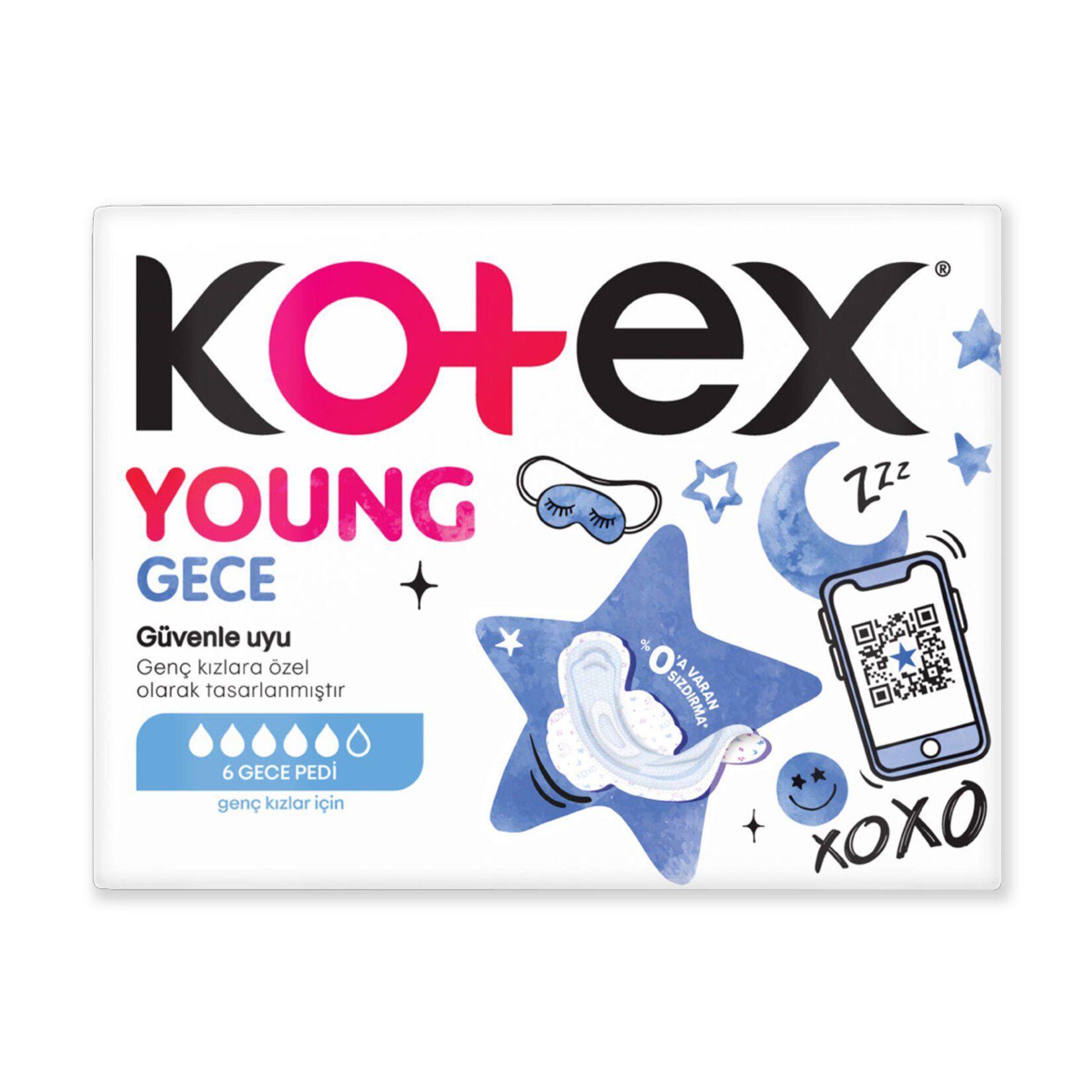 Kotex Young Ultra Gece Pedi 6'lı