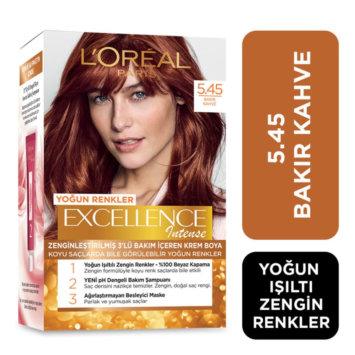 L'Oréal Paris Excellence Intense Saç Boyası 5.45 - Bakır Kahve