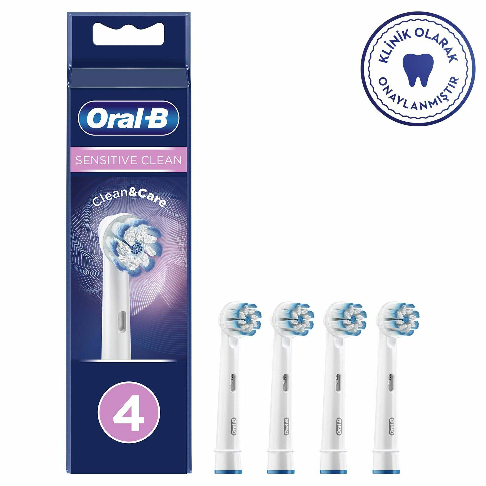 Oral-B Sensitive Clean Şarjlı Diş Fırçası Yedek Başlığı Ultra Thin 4'lü