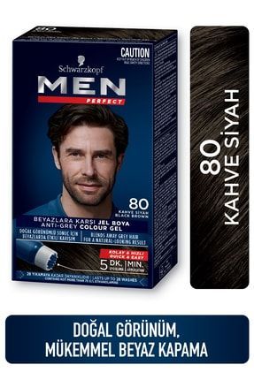 Men Perfect Erkek Saç Boyası 80 - Kahve Siyah