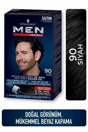Men Perfect Erkek Saç Boyası 90 - Siyah