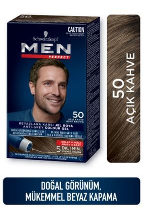 Men Perfect Erkek Saç Boyası 50 - Açık Kahve