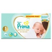 Prima Premium Care Bebek Bezi 1 Beden Yenidoğan Ekonomik Paket 92 Adet