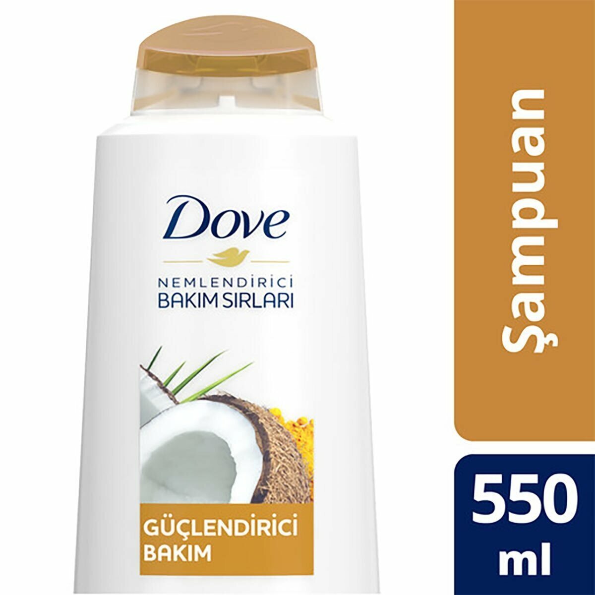Dove Hindistan Cevizi Yağı ve Zerdeçal Yağı ile Güçlendirici Bakım Şampuanı 550 ml