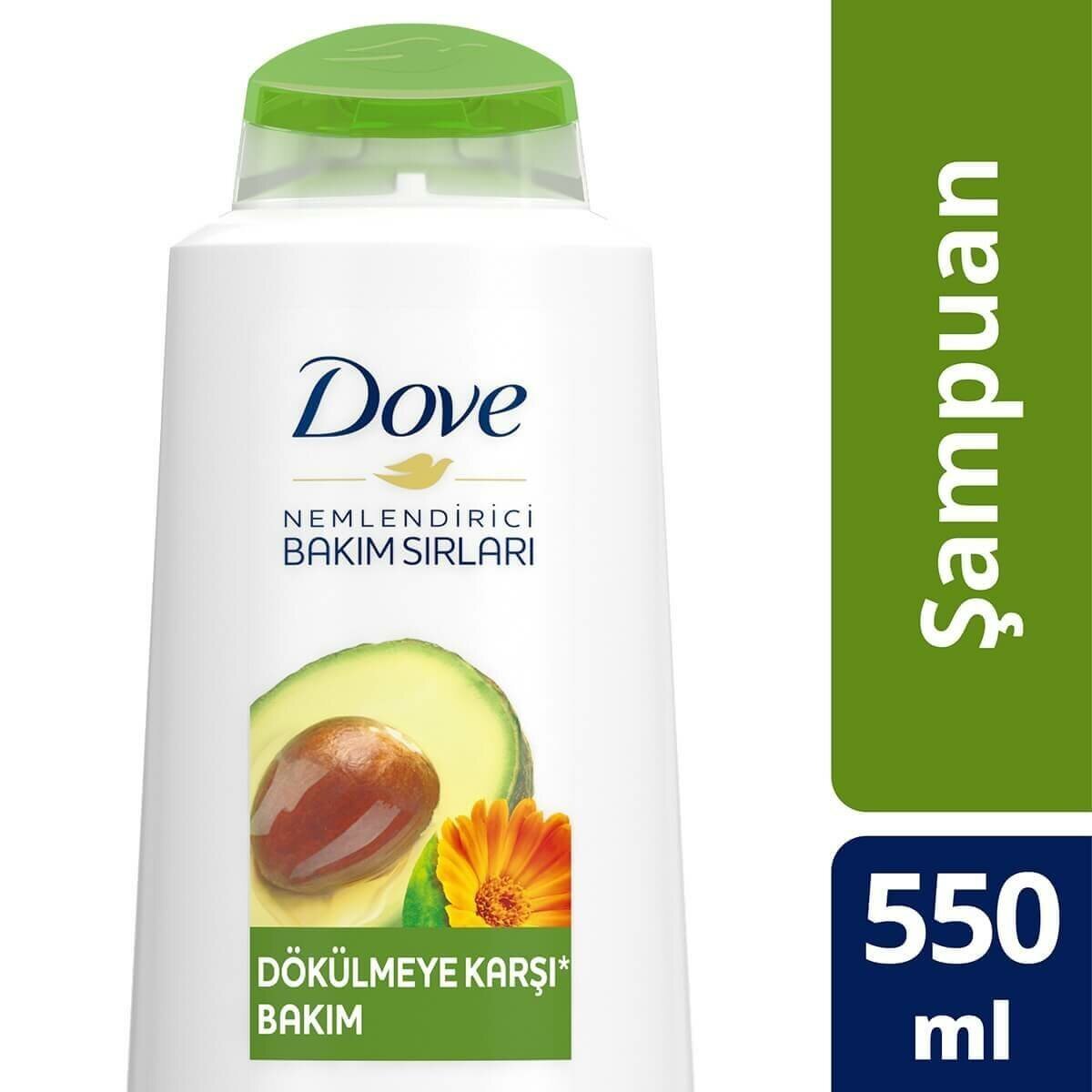 Dove Avokado Özü ve Kalendula Özü Dökülmeye Karşı Bakım Şampuanı 550 ml