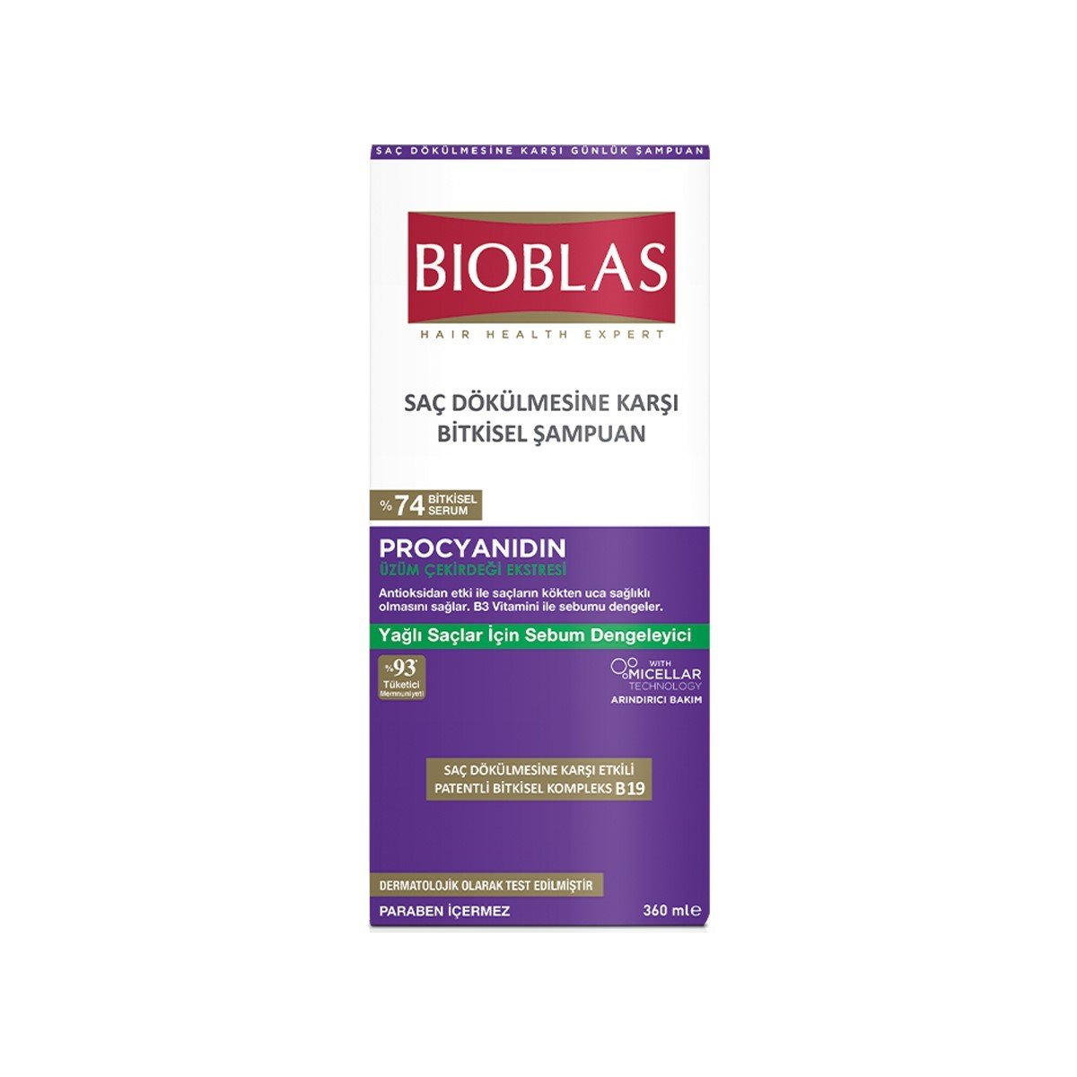 Bioblas Yağlı Saçlar İçin Şampuan 360 ml