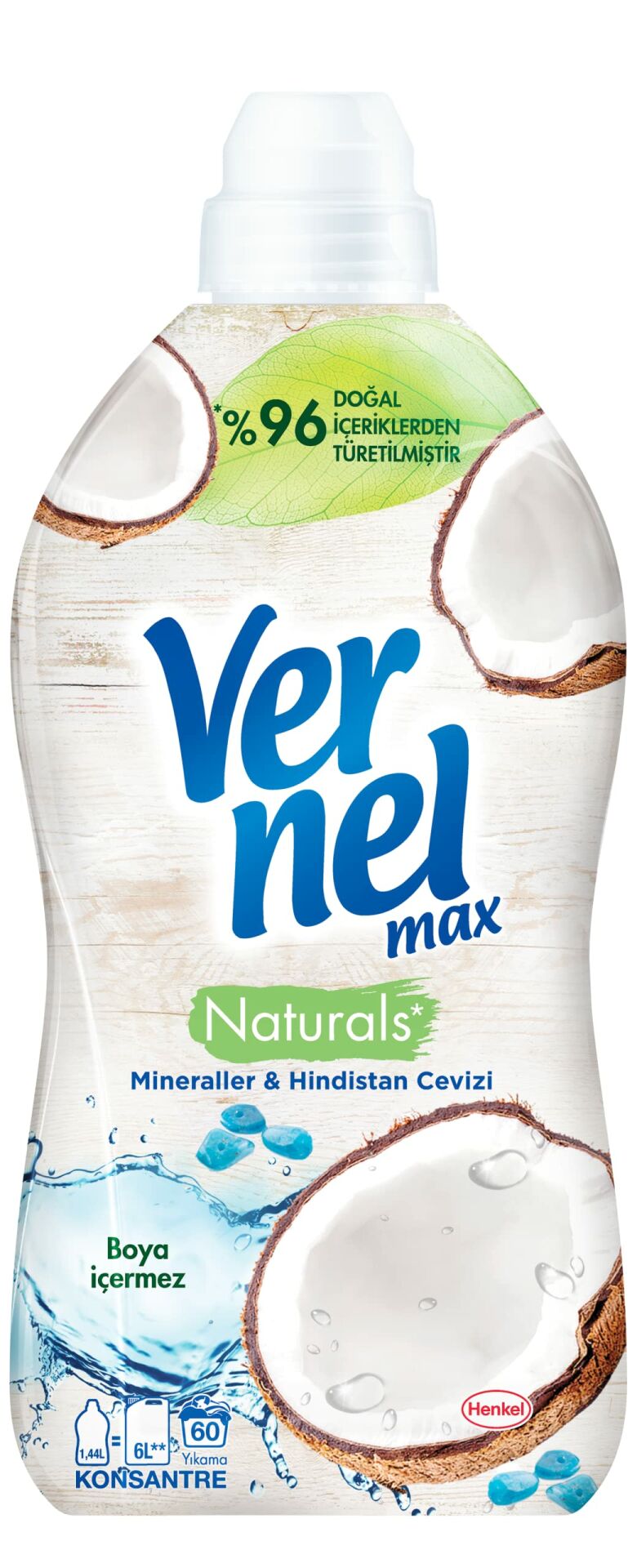 Vernel Max Aromatherapy Mineraller & Hindistan Cevizi Parfümlü 1440 ml