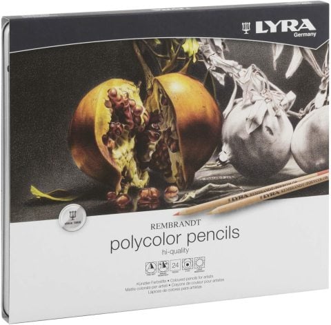 Lyra Rembrandt Polycolor Kuru Boya 24 Renk Metal Kutu