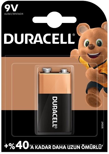 Duracell 9 Volt Pil Kart