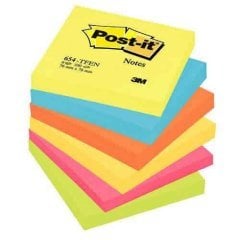 Post-it® Not, Enerji Serisi, 6'lı Paket, 100 yaprak, 76x76mm