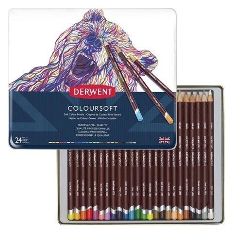 Derwent Coloursoft Kuru Boya 12 Renk