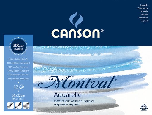 Canson Montval 24x32 Suluboya Blok 300gr. 100'lü