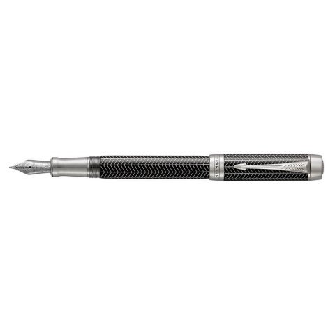 Parker Duofold Prestij Siyah Chevron RT Dolma Kalem