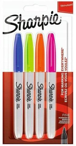 Sharpie Permanent Kalem Seti Fine Uç 4'lü Canlı Renkler