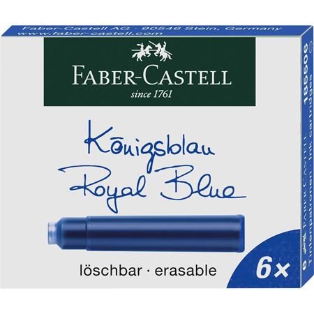 Faber Castell Dolma Kalem Kartuşu Royal Mavi 6'lı
