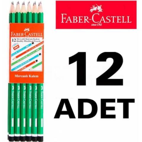 Faber Castell Mercanlı Kurşun Kalem 12'li