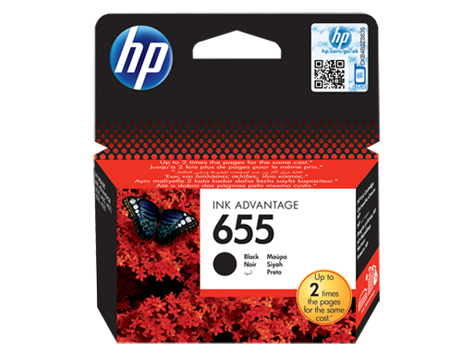 HP 655 Siyah Orijinal Ink Advantage Mürekkep Kartuşu (CZ109AE)