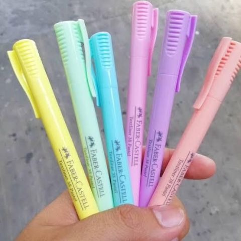 Faber Castell Fosforlu Kalem 38 Pastel Pembe