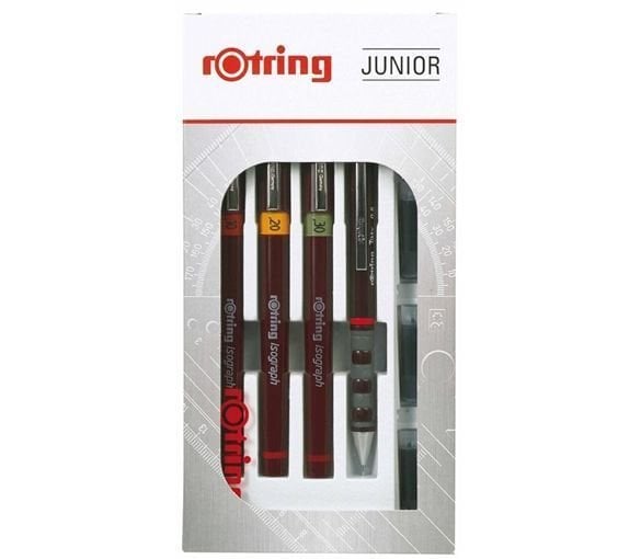 Rotring Isograph Set 0.2-0.3-0.5 + 0.5 Tikky Junior