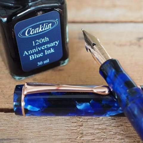 Conklin Duraflex Limited Edition Dolma Kalem Deep Blue Marble