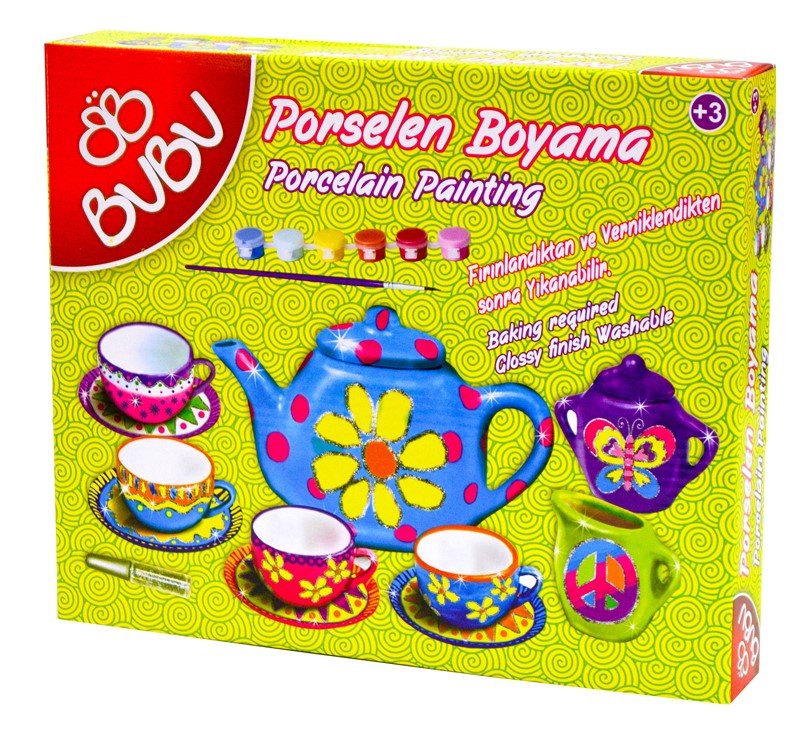 Porselen Boyama Çay Keyfi Seti 2
