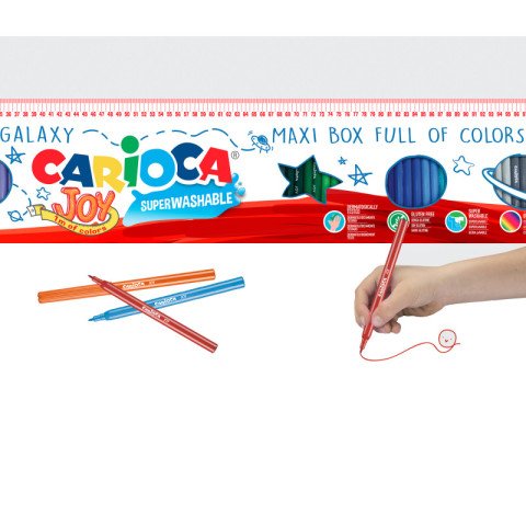 Carioca Joy Süper Yıkanabilir Keçeli Boya Kalem Seti 96 Renk