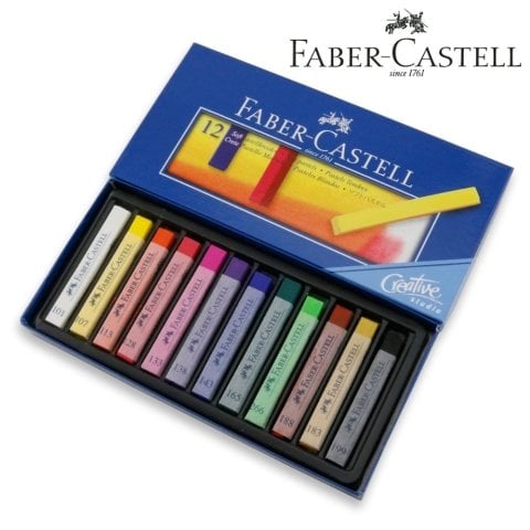 Faber Castell Creative Studio Toz Pastel Boya (Soft) 12 Renk Tam Boy