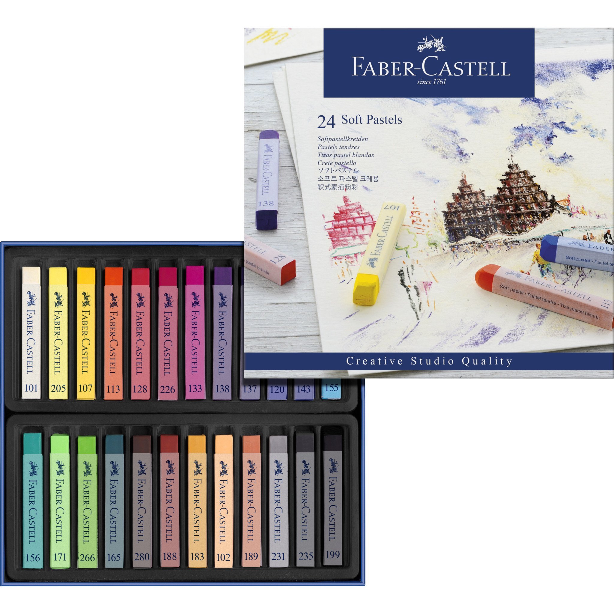 Faber Castell Creative Studio Toz Pastel Boya (Soft) 24 Renk Tam Boy