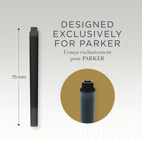 Parker Quink Dolma Kalem Kartuşu Uzun Siyah