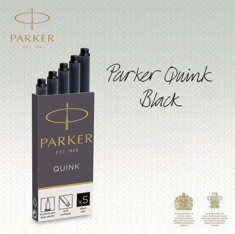 Parker Quink Dolma Kalem Kartuşu Uzun Siyah