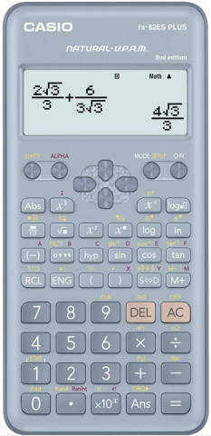 Casio FX-82ES Plus 2.Nesil Bilimsel Fonksiyonlu Hesap Makinesi Mavi