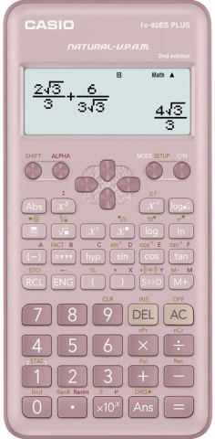 Casio FX-82ES Plus 2.Nesil Bilimsel Fonksiyonlu Hesap Makinesi Pembe